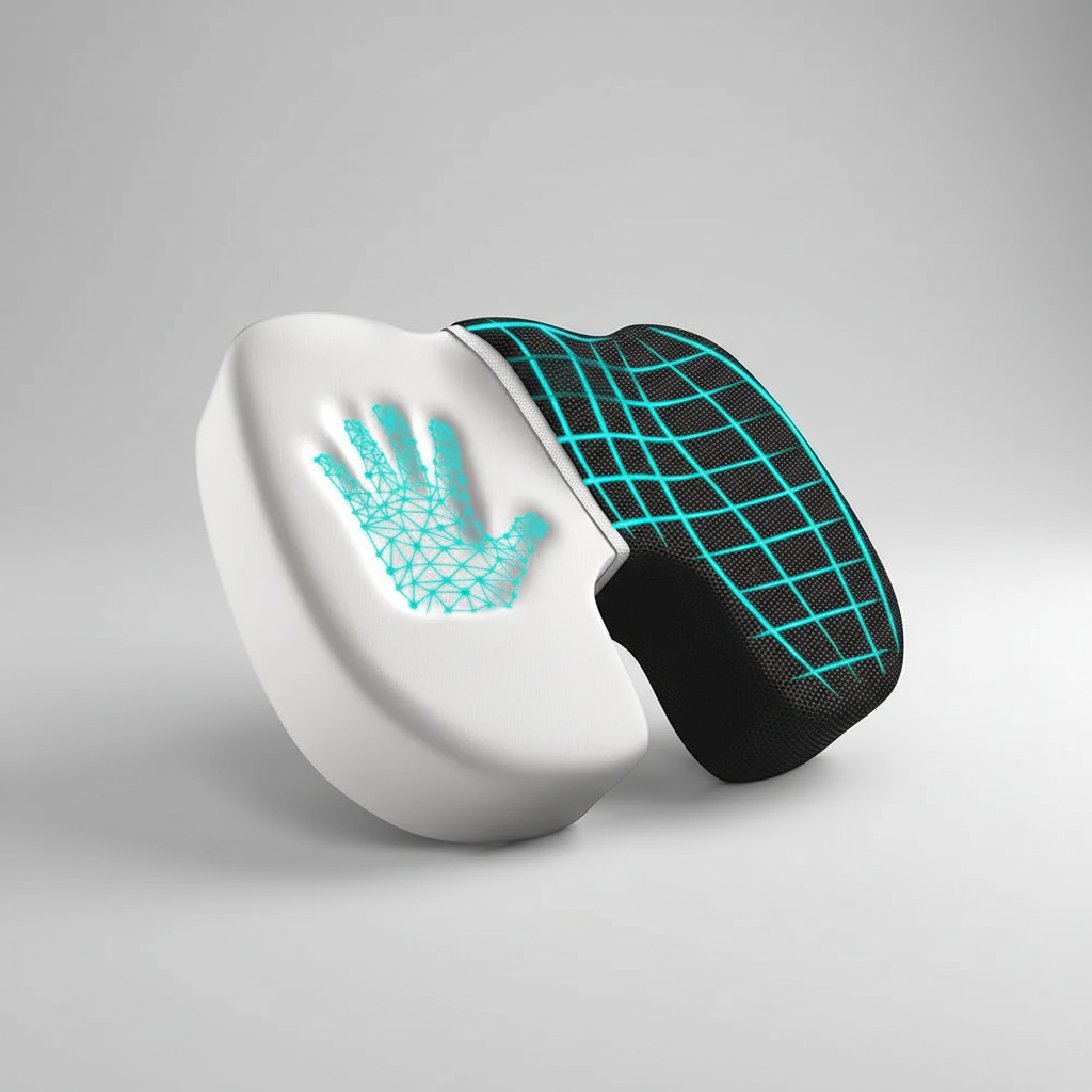 Ergonomisches Memory-Foam-Sitzkissen konturiert atmungsaktiv