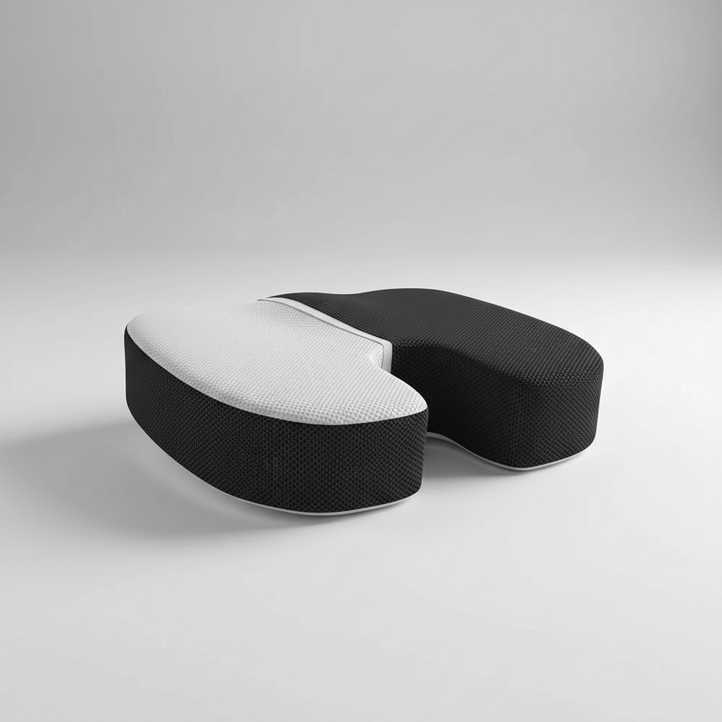 Ergonomisches Memory-Foam-Sitzkissen konturiert atmungsaktiv