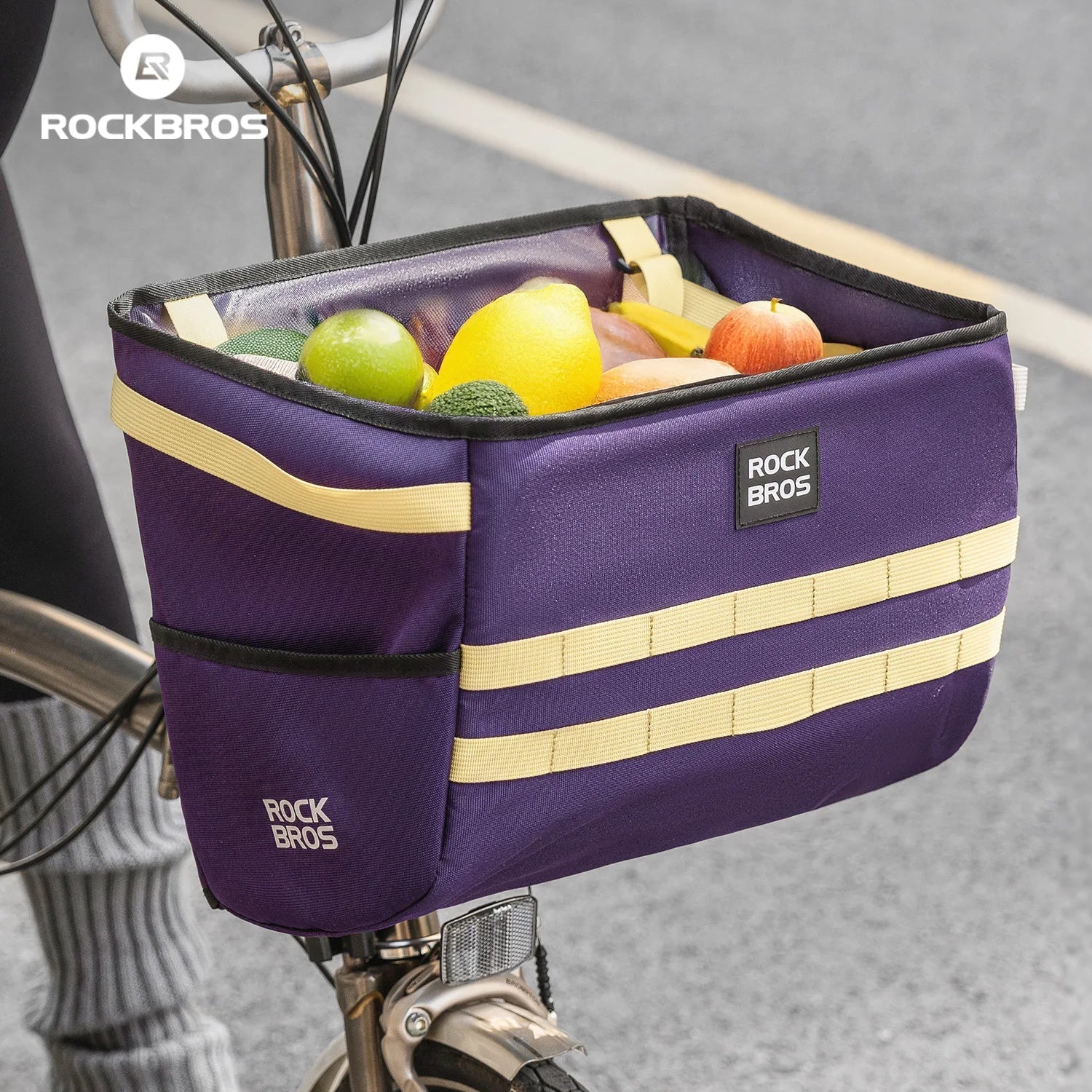 Fahrrad-Lenkerkorb 16 Liter Schnellverschluss Brompton-kompatibel