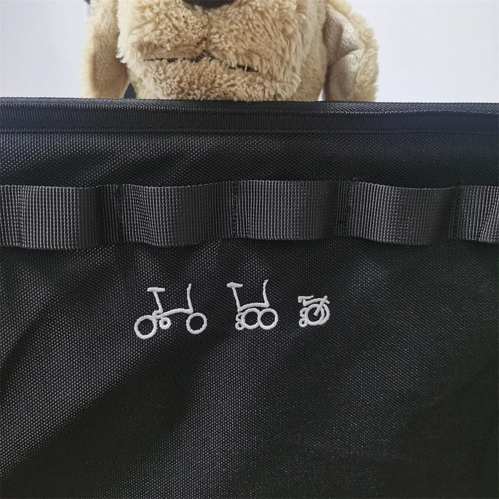 Haustier-Lenkertasche Klapprad offene Oberseite für Hunde und Katzen