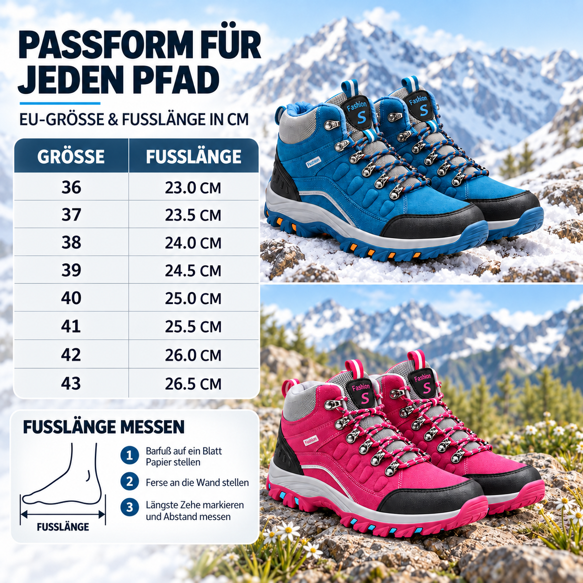 Nordspur | Damen-Wanderstiefel