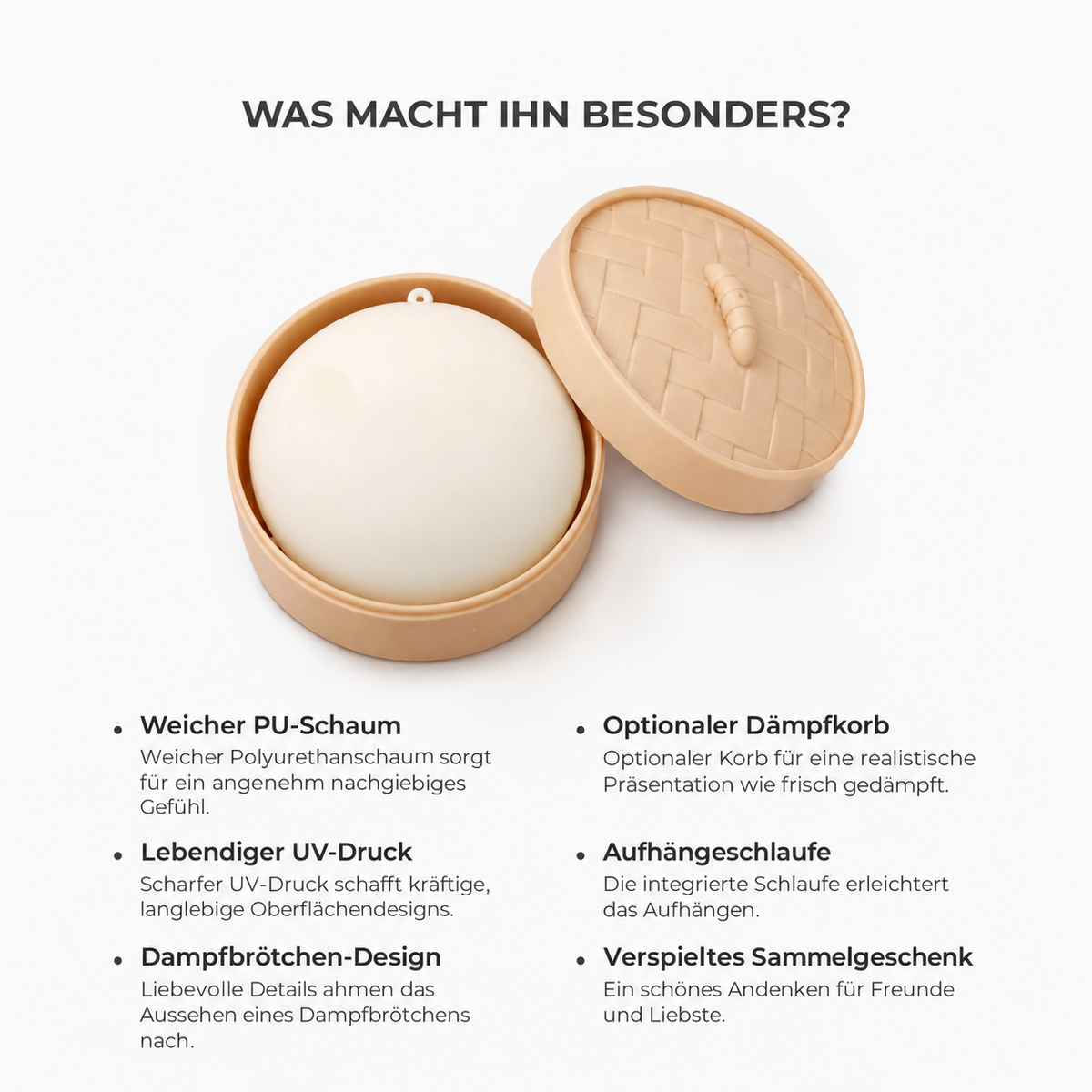 Nordspur | Dampfbrötchen-Squishy mit Kindernamen