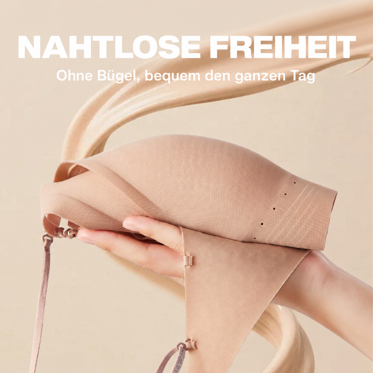 Nordspur | Deep V Rückenfreier BH für A/B/C Körbchen - Nahtloser unsichtbarer BH