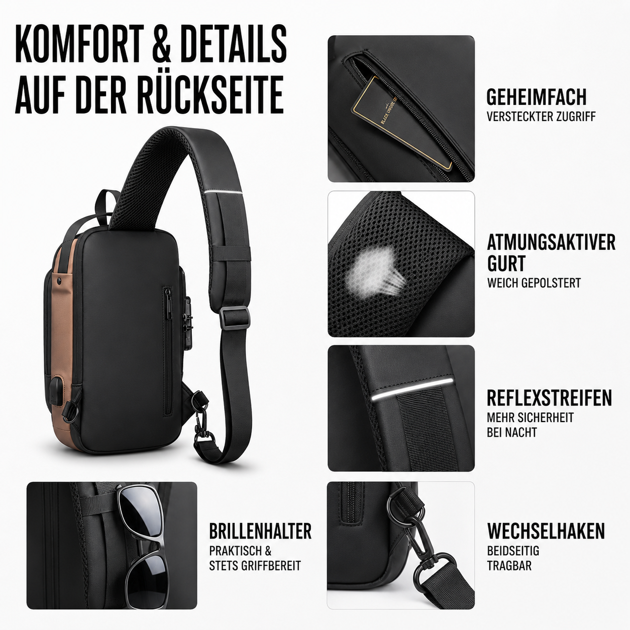 Nordspur | Diebstahlsichere Brusttasche