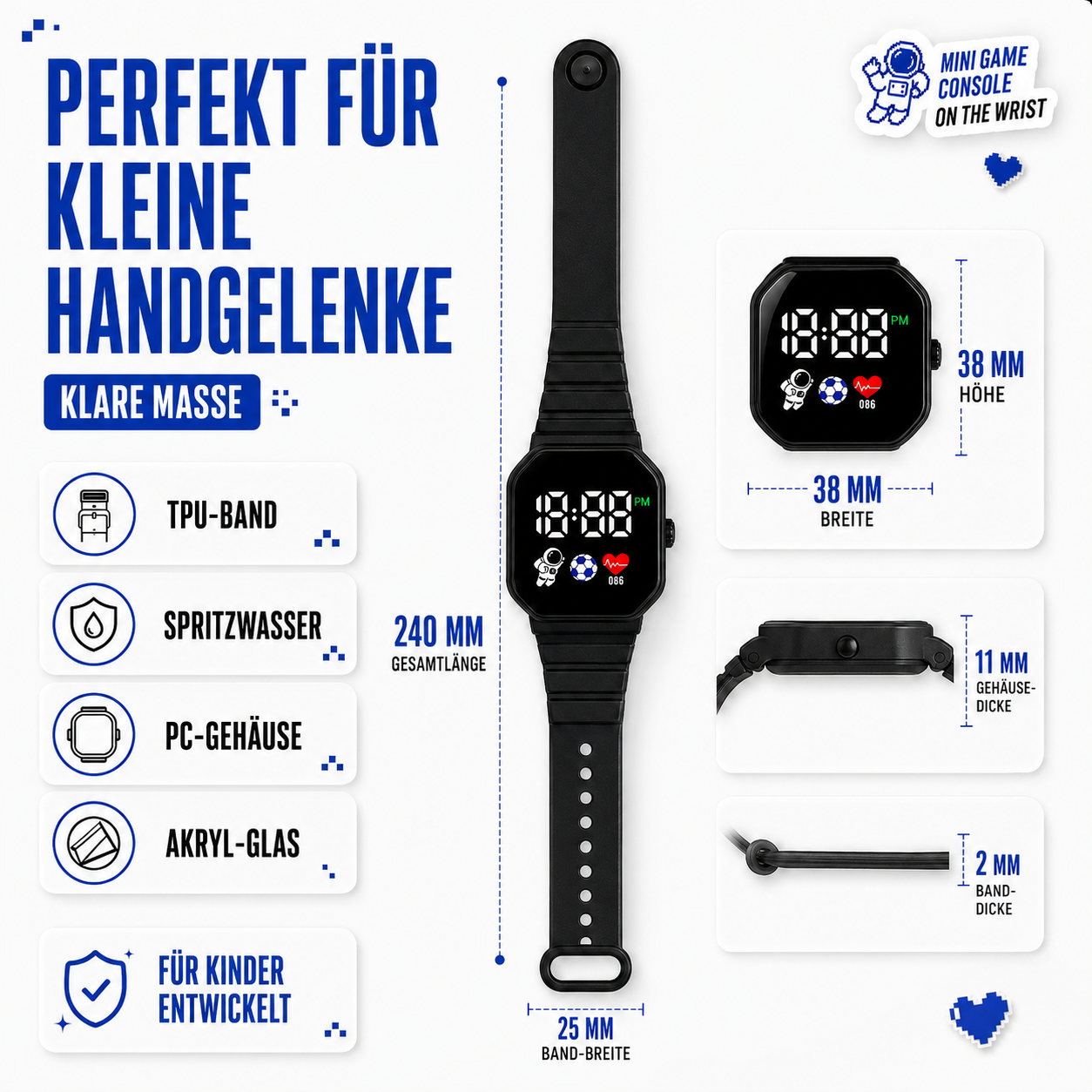 Nordspur | Digitale Silikon-Kinderuhr