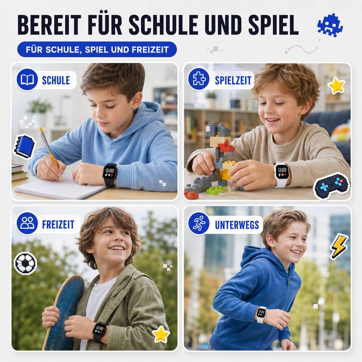 Nordspur | Digitale Silikon-Kinderuhr