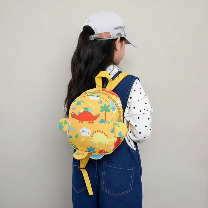 Dinosaurier-Rucksack Kinder Kindergarten mit verstellbaren Riemen