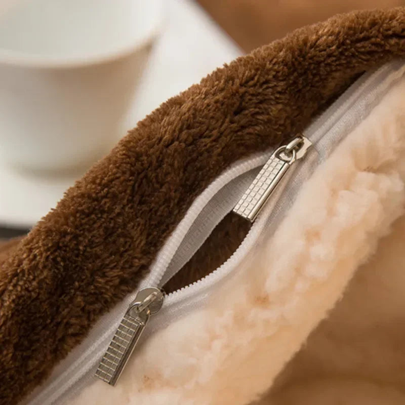 Doppelseitige Sherpa Decke mit weichem Fleece-Außenseite und Sherpa-Fütterung