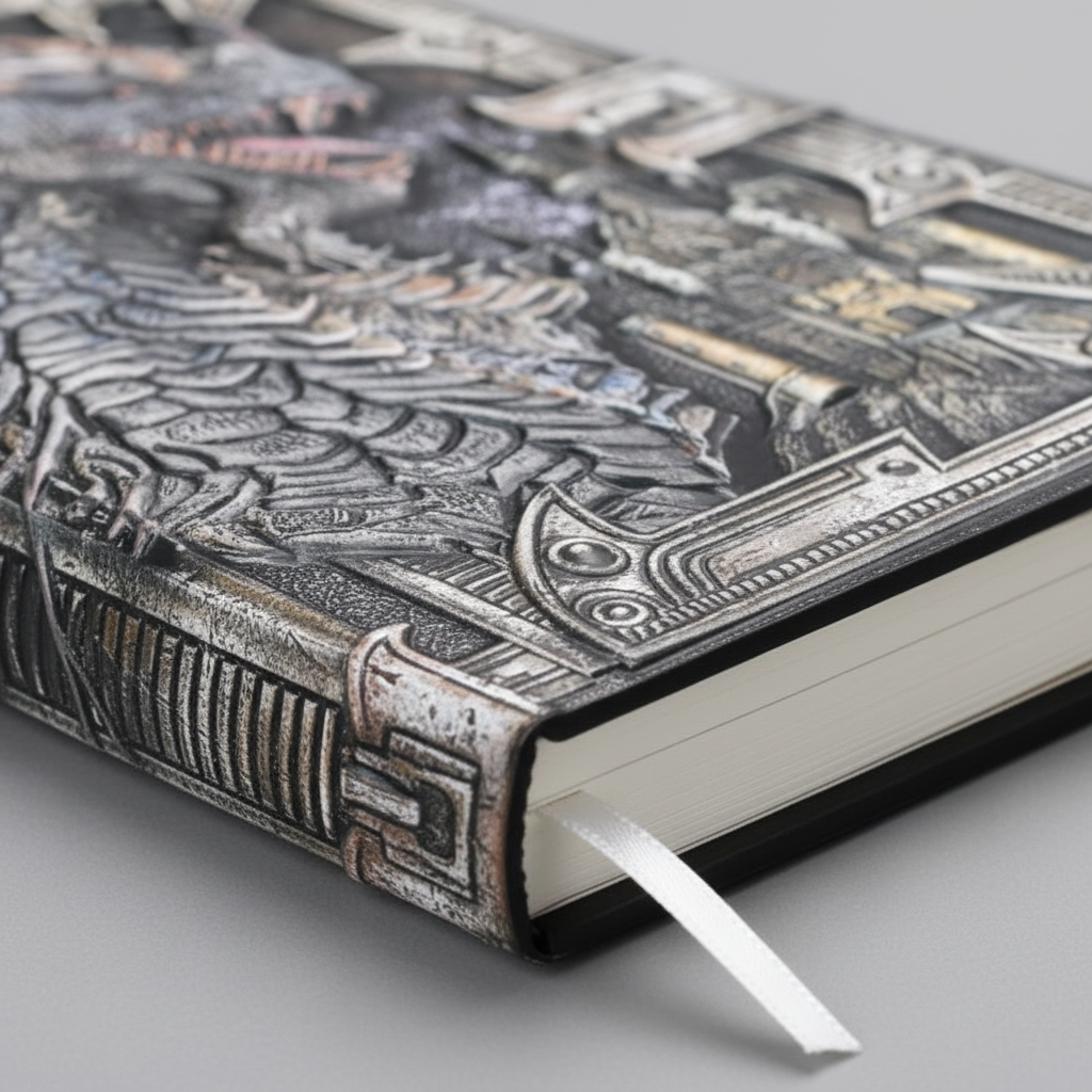 A5-Notizbuch mit gepräger Drachenmotiv Hardcover liniert