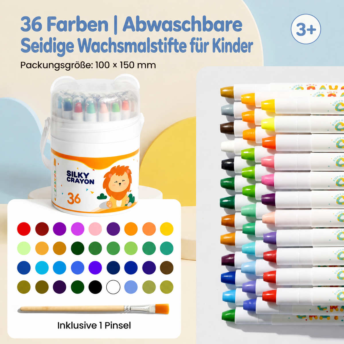 Nordspur | Drehbare Buntstifte für Kinder