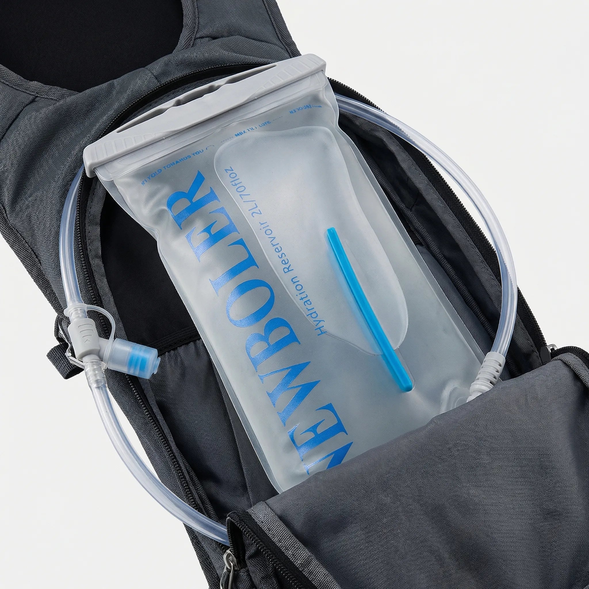 Tragbarer Hydratationsblase mit Trinktube, BPA-frei, 2L und 3L