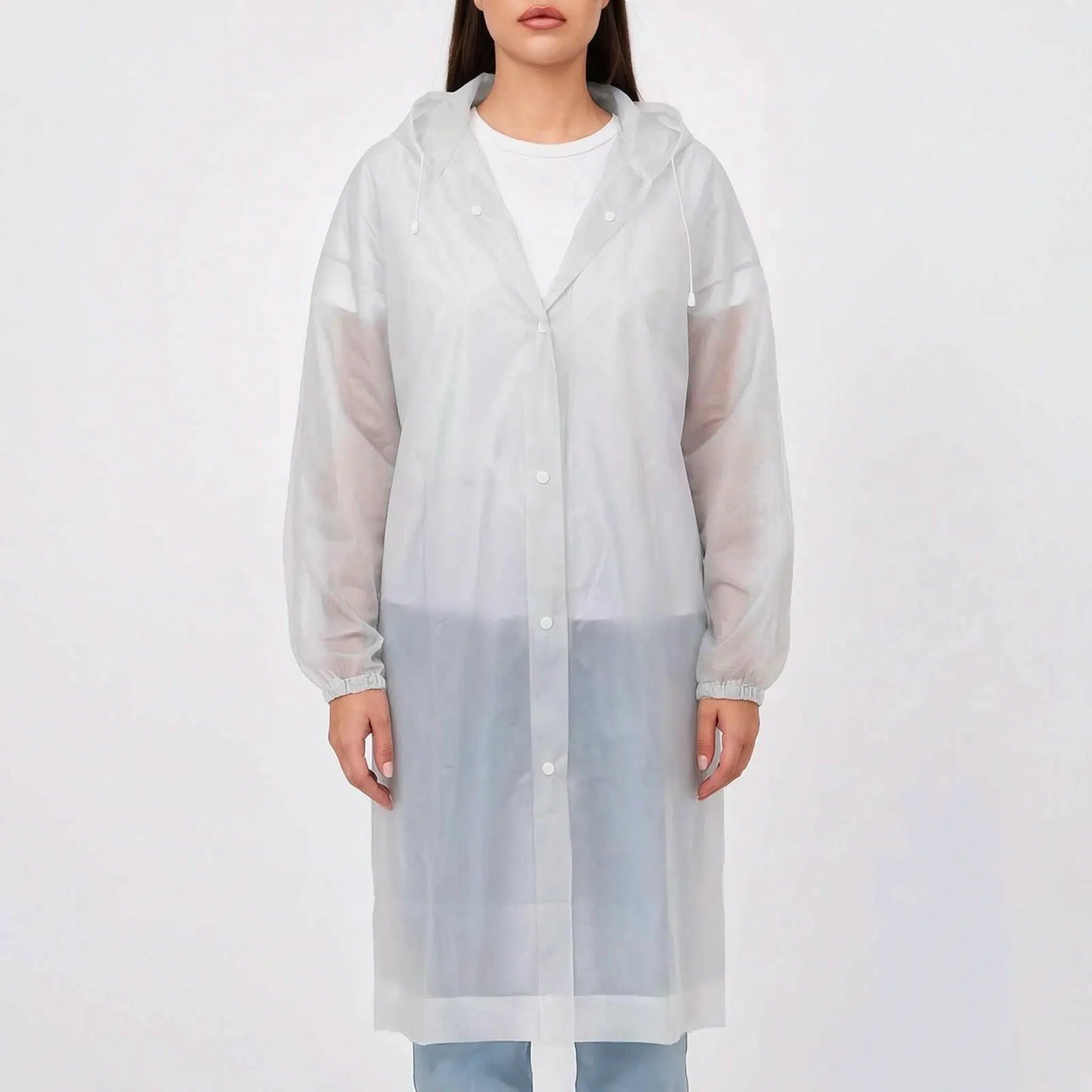 Nordspur | DripGuard Langer Transparenter Regenmantel