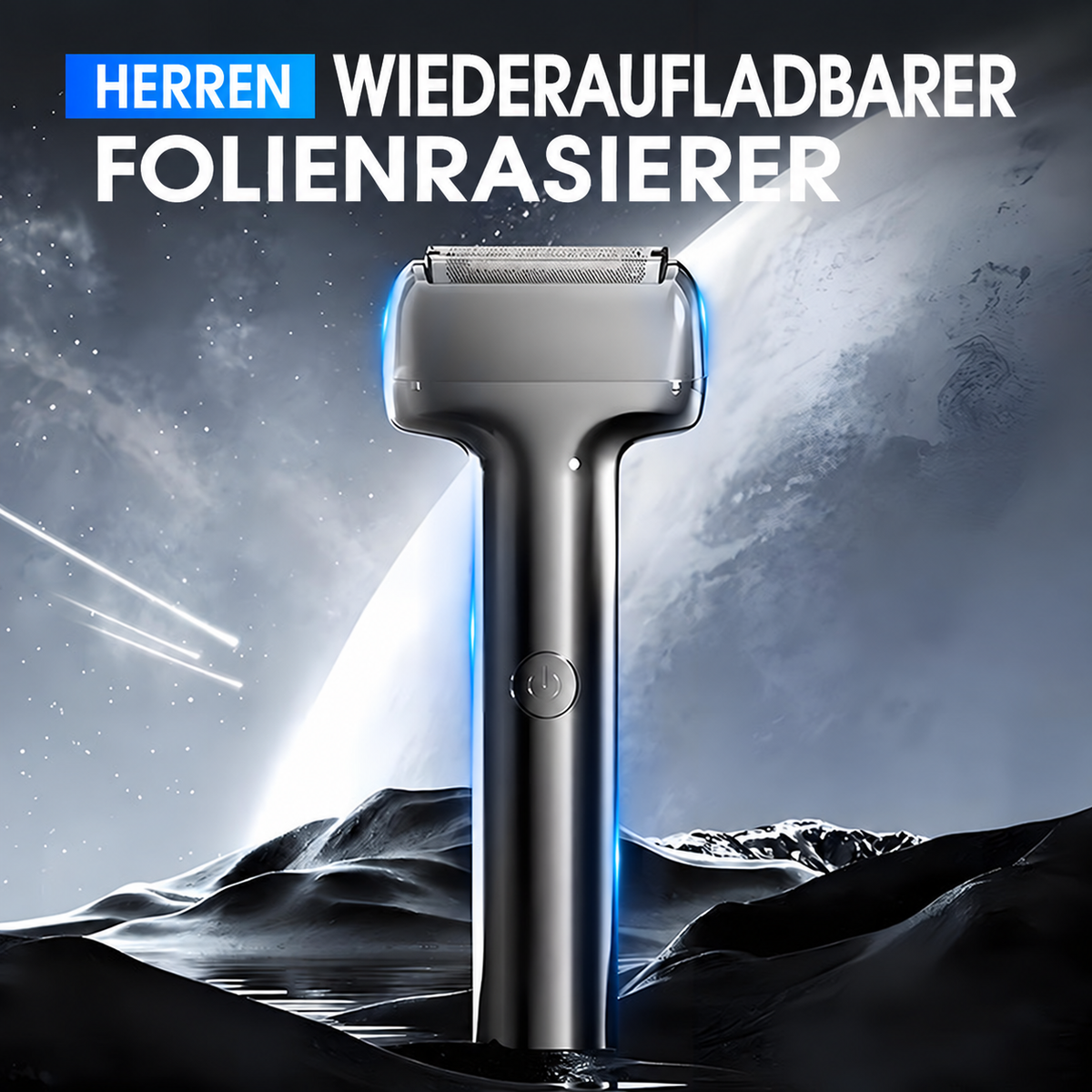 Nordspur | Wiederaufladbarer Folien-Elektrorasierer für Herren – Sanft, Tragbar, Leise
