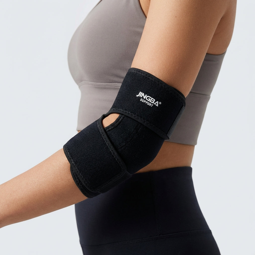 Verstellbare Ellenbogenbandage für Sport und Regeneration
