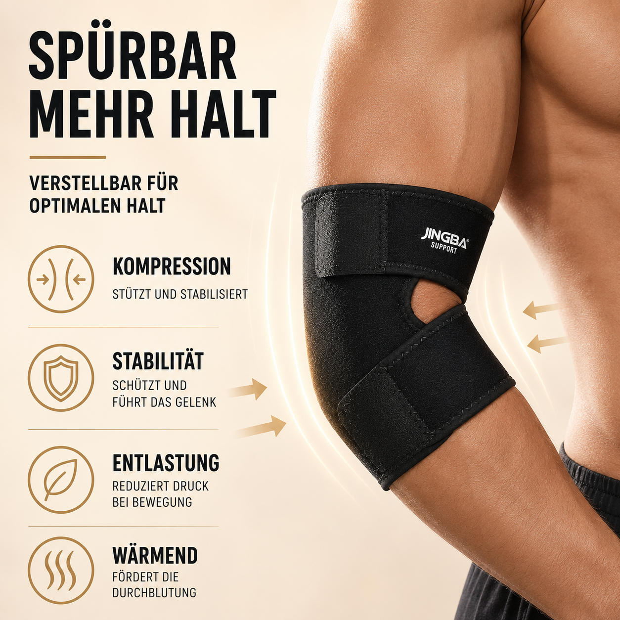 Nordspur | Elbriq Verstellbare Ellenbogen-Kompressionsbandage