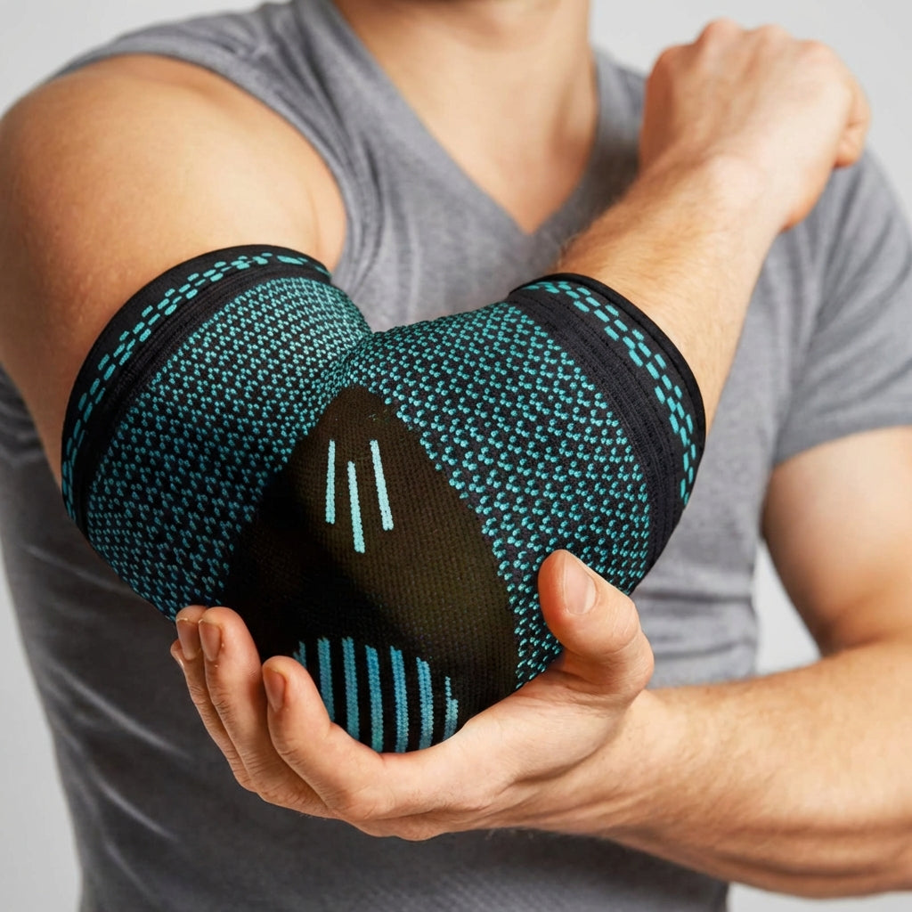 Atmungsaktive Kompressions-Ellenbogenbandage Gelenkunterstützung Sport
