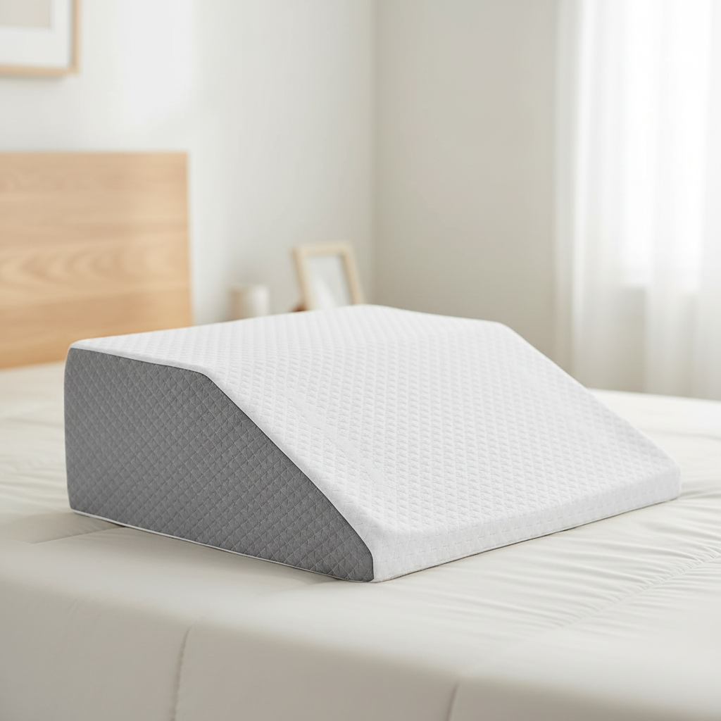 Beinkeil Elevation 20cm atmungsaktiv Memory-Foam Schlafkissen