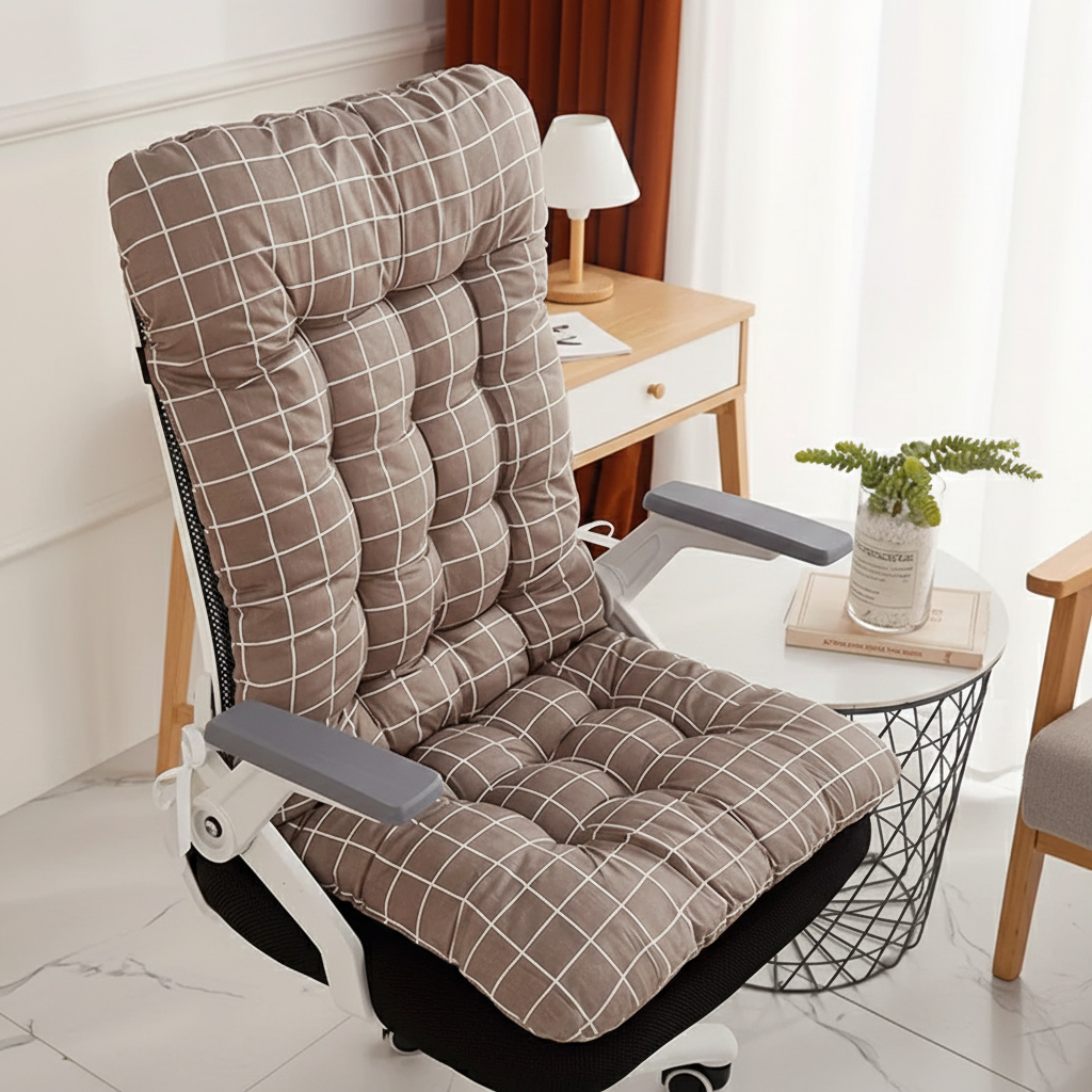 Ergonomisches Sitzkissen mit hoher Rückenlehne und Druckentlastung