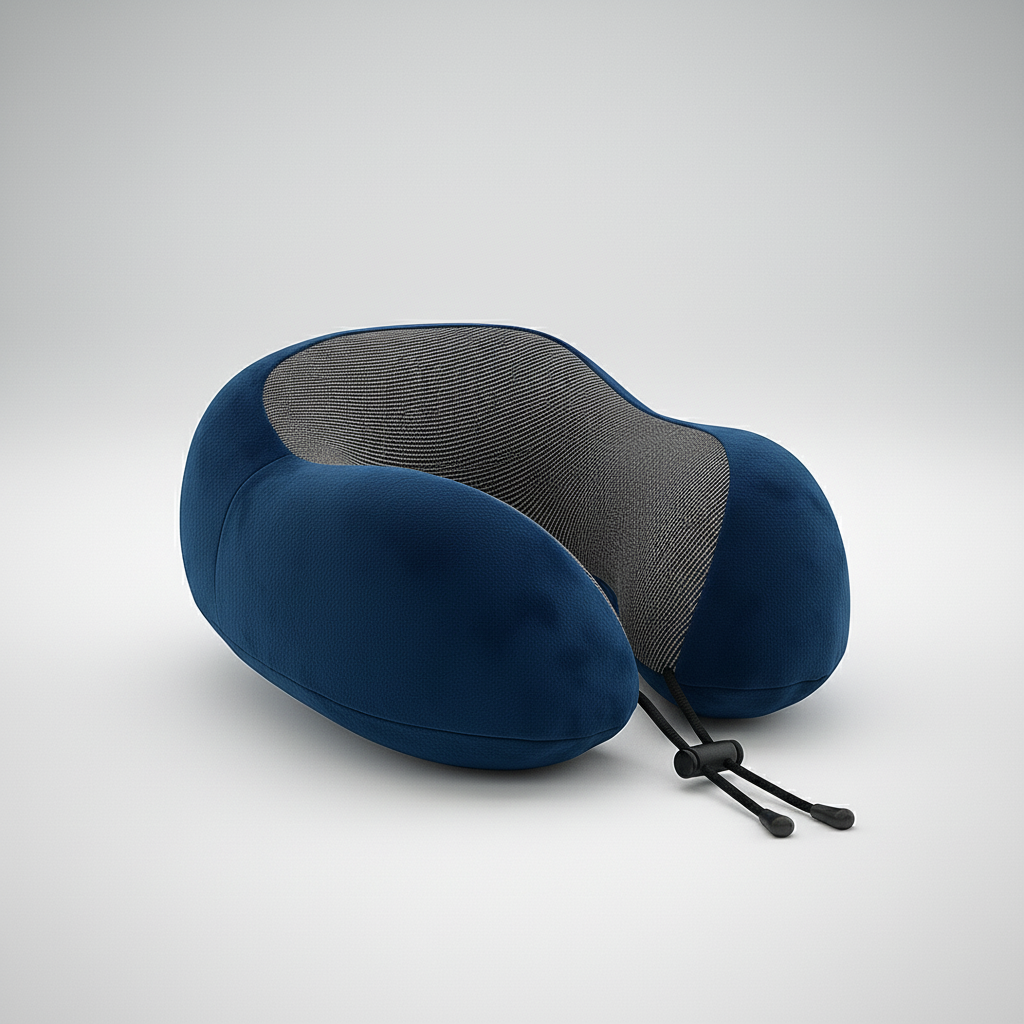 Ergonomisches U-förmiges Nackenkissen mit Memory-Foam