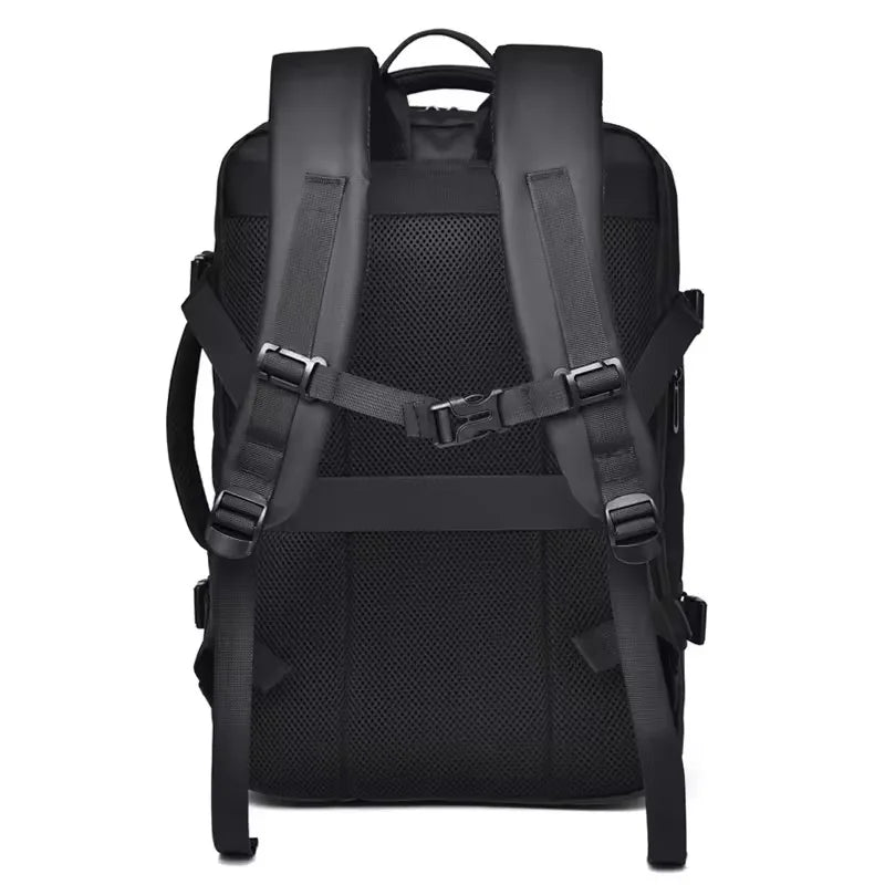 Erweiterbarer Laptop-Rucksack mit USB-Ladeanschluss und Organizer