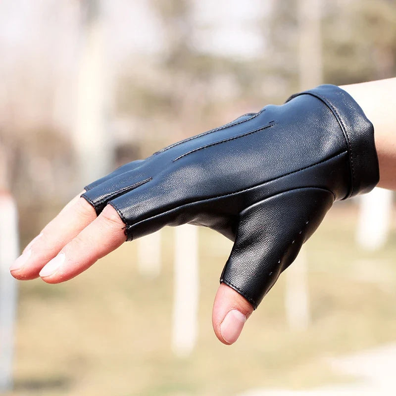 Winterhandschuhe fingerlos rutschfest Handfläche Schutz
