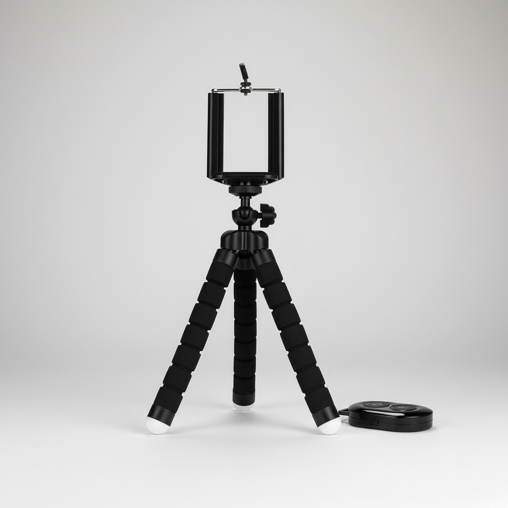 Flexibles Mini-Stativ Schaumstoffbeine Smartphone-Halterung