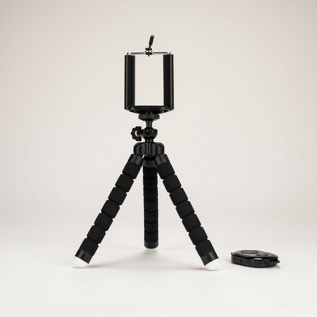 Flexibles Mini-Stativ Schaumstoffbeine Smartphone-Halterung