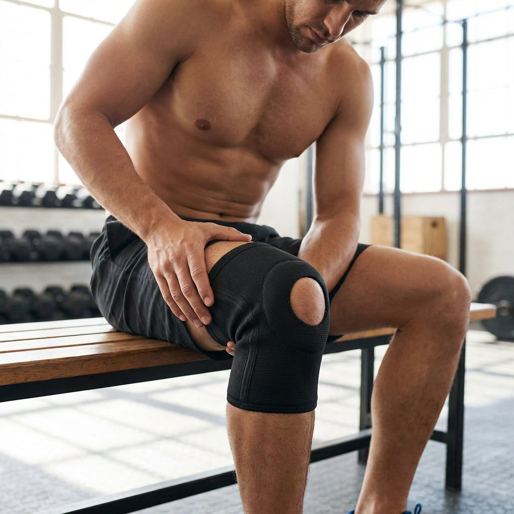 Kompressions-Kniebandage für Sport und Alltag mit offener Patella