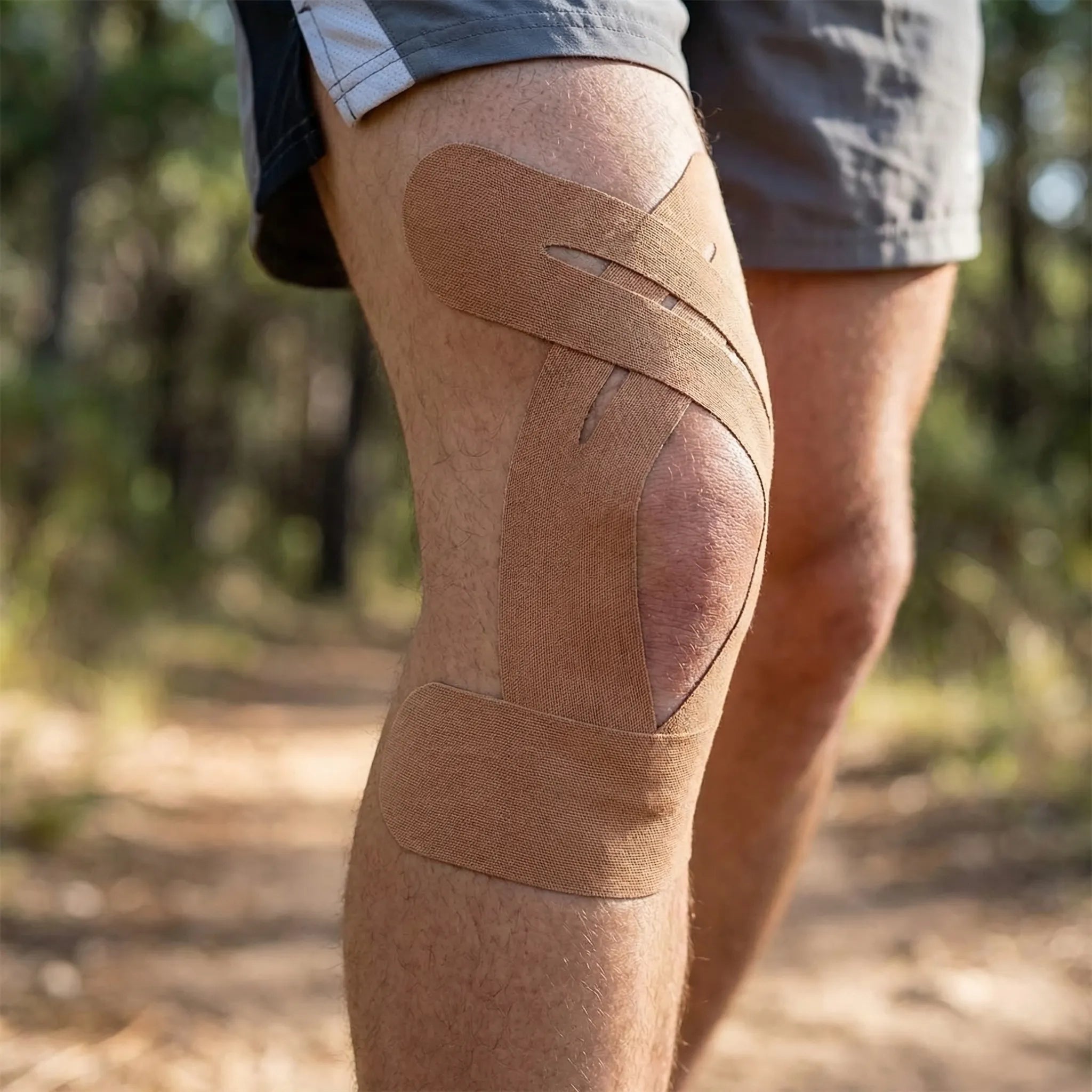 Kinesiology Knie-Tape elastisch atmungsaktiv vorgefertigte Streifen