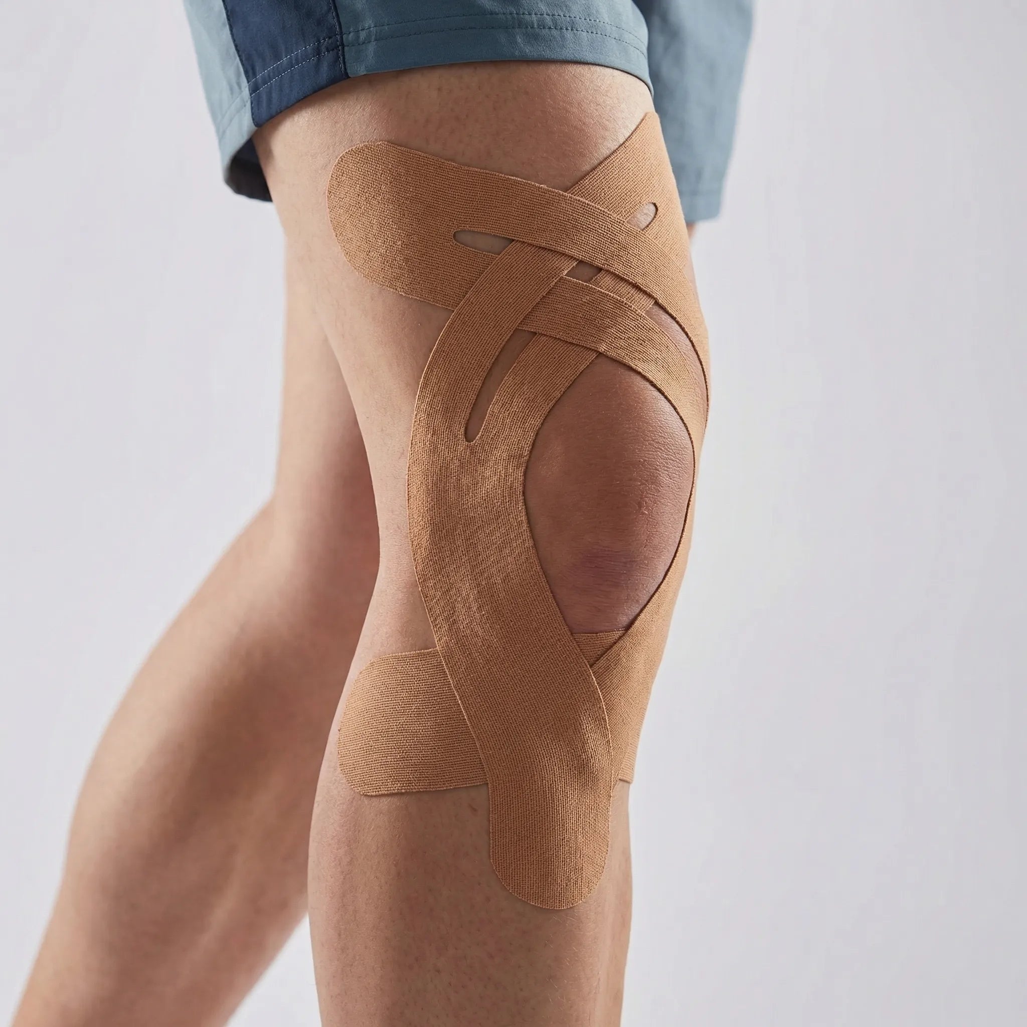 Kinesiology Knie-Tape elastisch atmungsaktiv vorgefertigte Streifen
