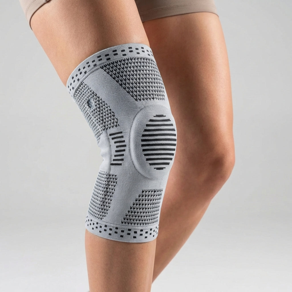Kompressions-Kniebandage für Sport und Alltag mit Polsterung