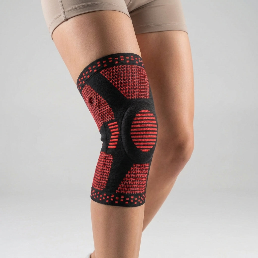 Kompressions-Kniebandage für Sport und Alltag mit Polsterung