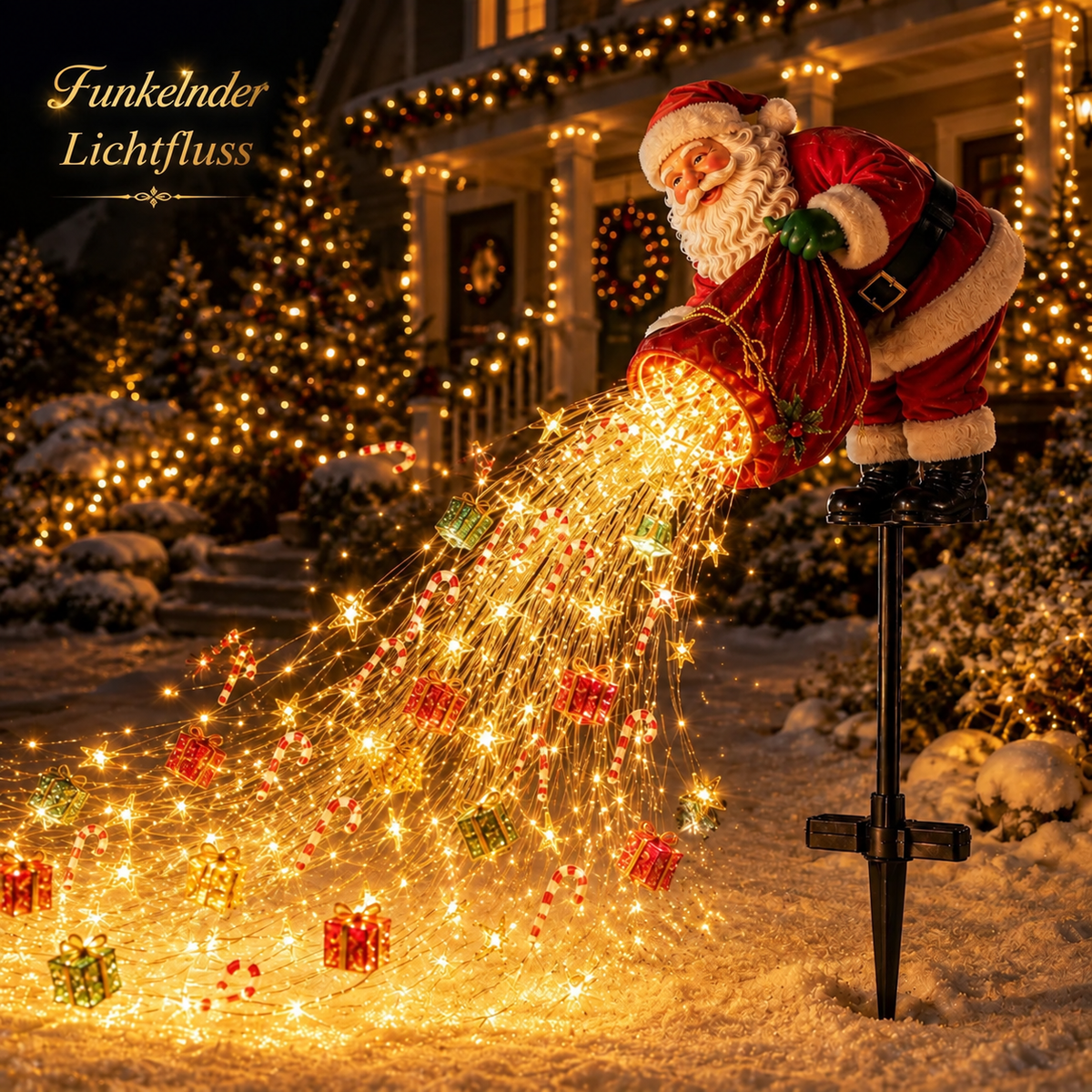Nordspur | Fließendes LED-Weihnachtsgartenlicht