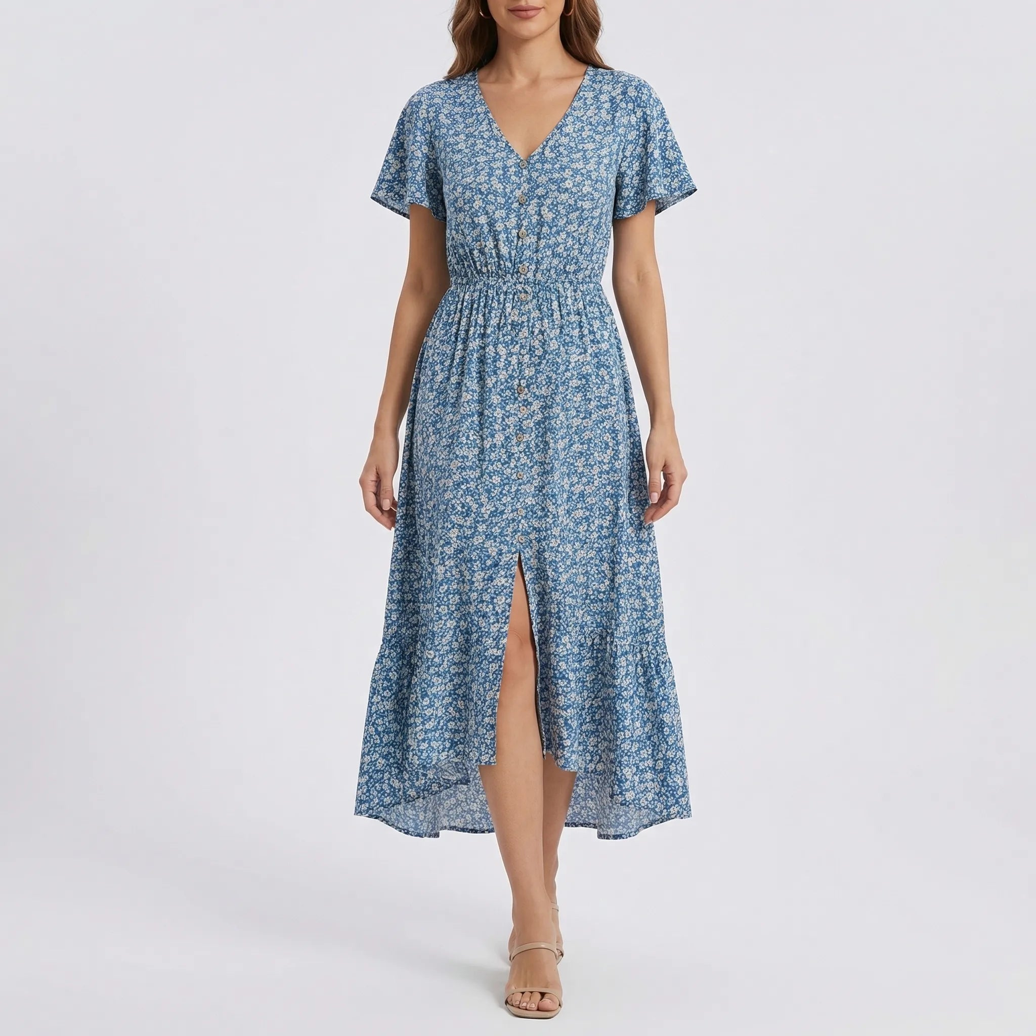 Nordspur | Floravel Loose Bohemian Floral Maxi Dress