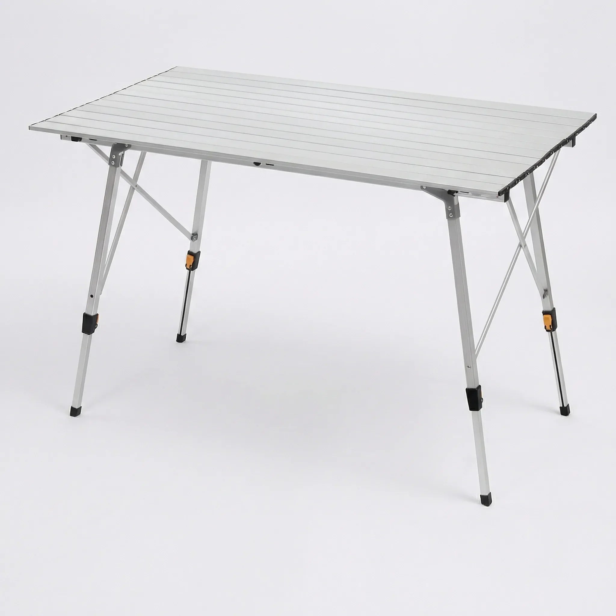 Klapp-Campingtisch verstellbar mit Lamellenfläche und Tragetasche