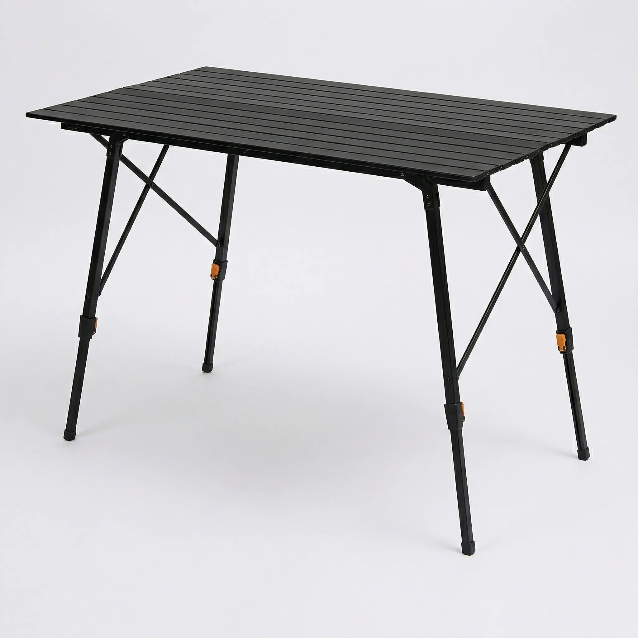 Klapp-Campingtisch verstellbar mit Lamellenfläche und Tragetasche