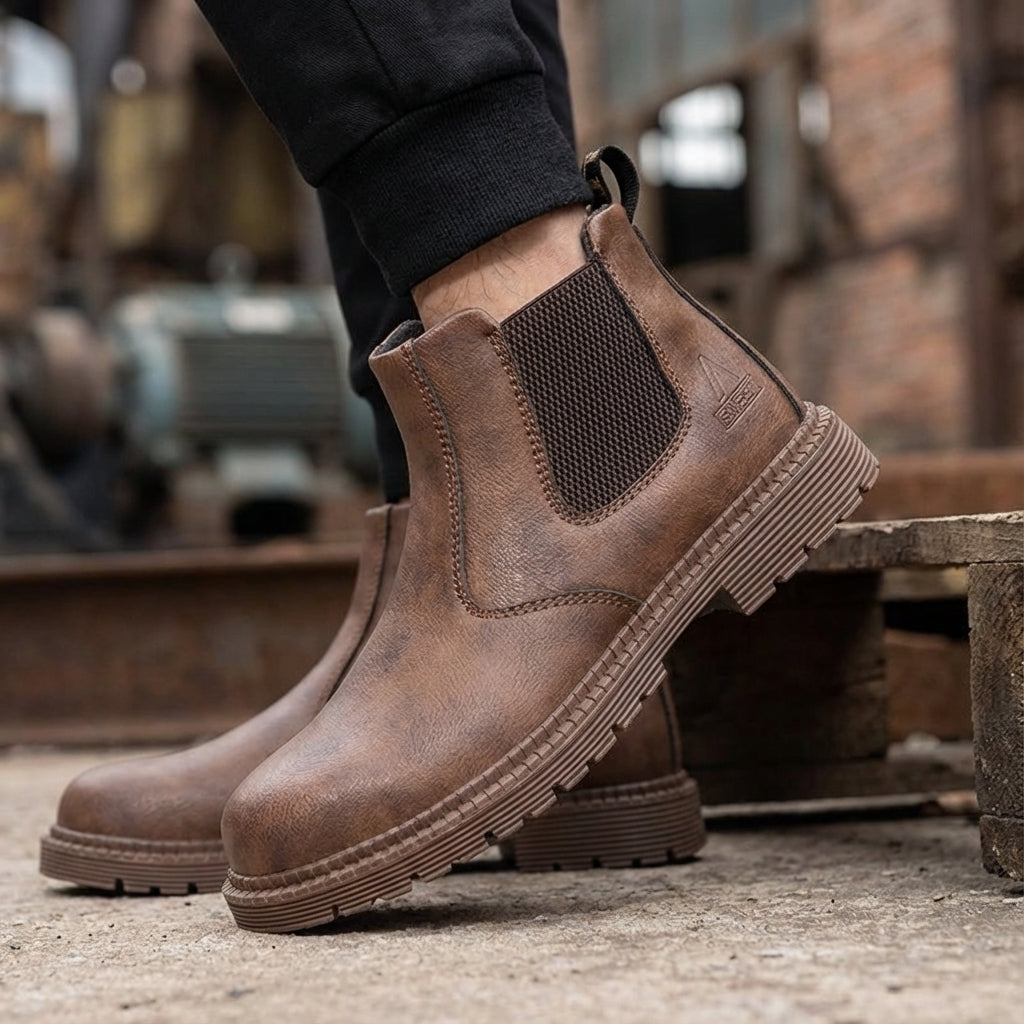 Sicherheitsstiefel knöchelhoch wasserdicht rutschfest Stahlkappe