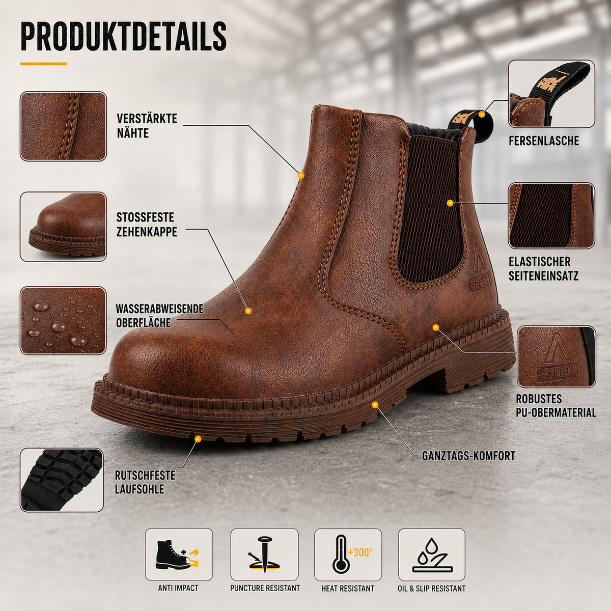 Nordspur | Forgeguard Knöchelhohe Sicherheitsstiefel