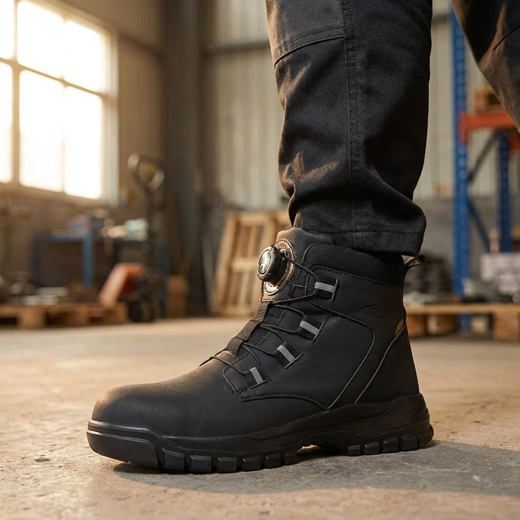 Knöchelhohe Sicherheitsstiefel wasserdicht rutschfest Zehenschutz