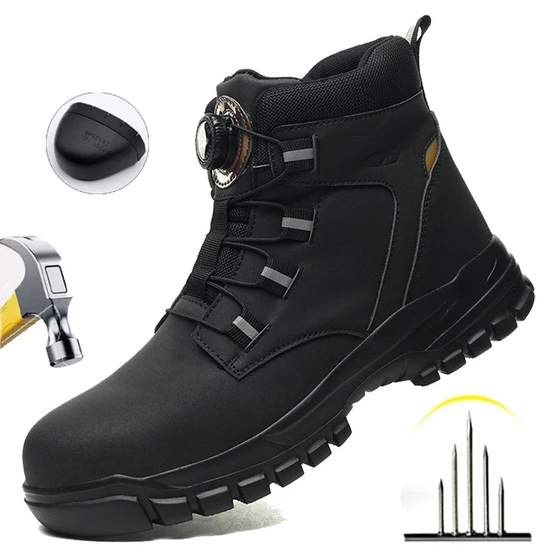 Knöchelhohe Sicherheitsstiefel wasserdicht rutschfest Zehenschutz