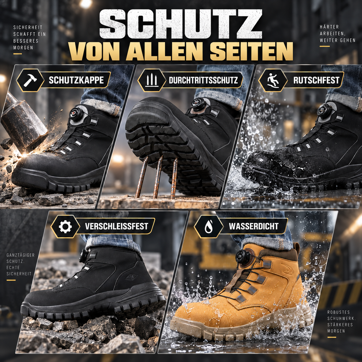 Nordspur | FortiStride Knöchelhohe Sicherheitsstiefel