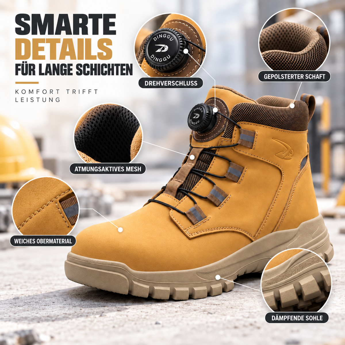 Nordspur | FortiStride Knöchelhohe Sicherheitsstiefel