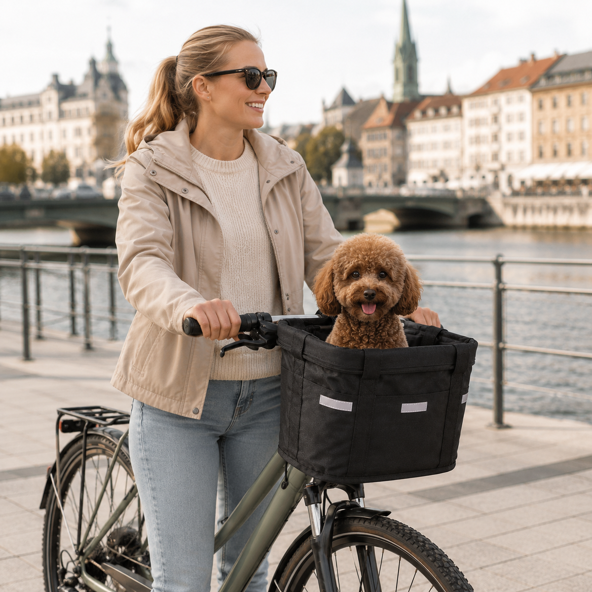 Nordspur | Frontrova Abnehmbarer Lenkerkorb Vorderrad-Tasche