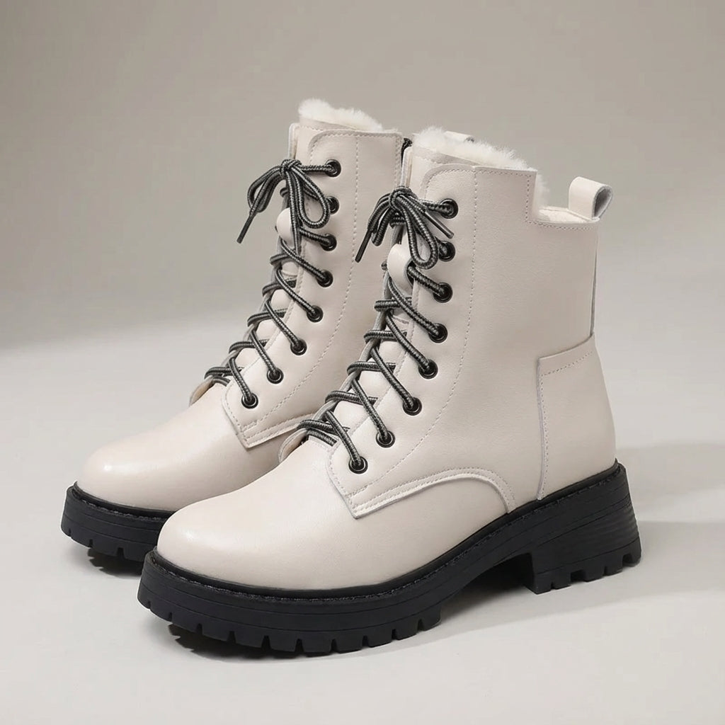 Winterstiefel Damen rutschfest warm isoliert Knöchelhoch