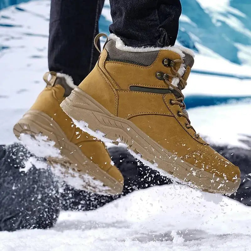 Knöchelhohe Winterstiefel mit rutschfester Sohle und wärmender Polsterung