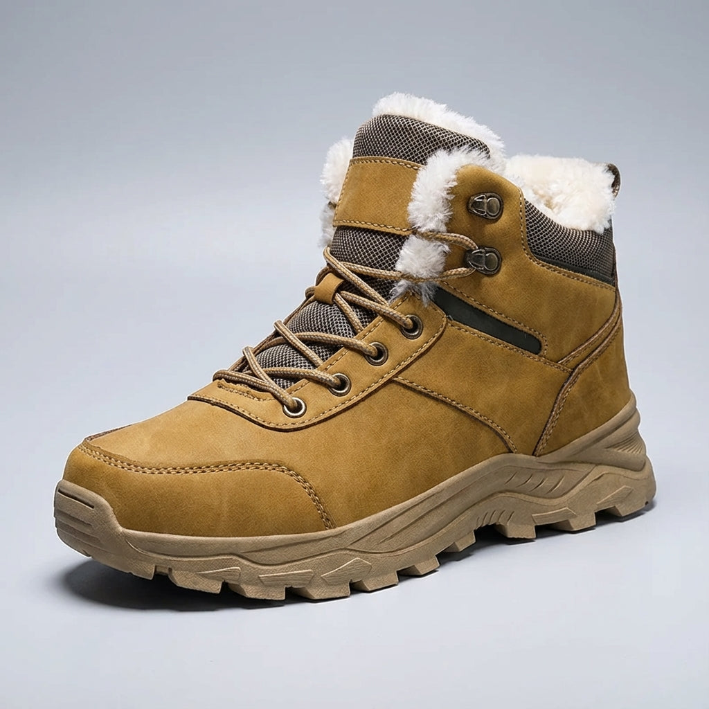 Knöchelhohe Winterstiefel mit rutschfester Sohle und wärmender Polsterung