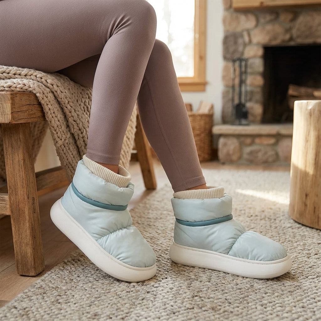 Isolierte Winterstiefel knöchelhoch wasserdicht rutschfeste Sohle