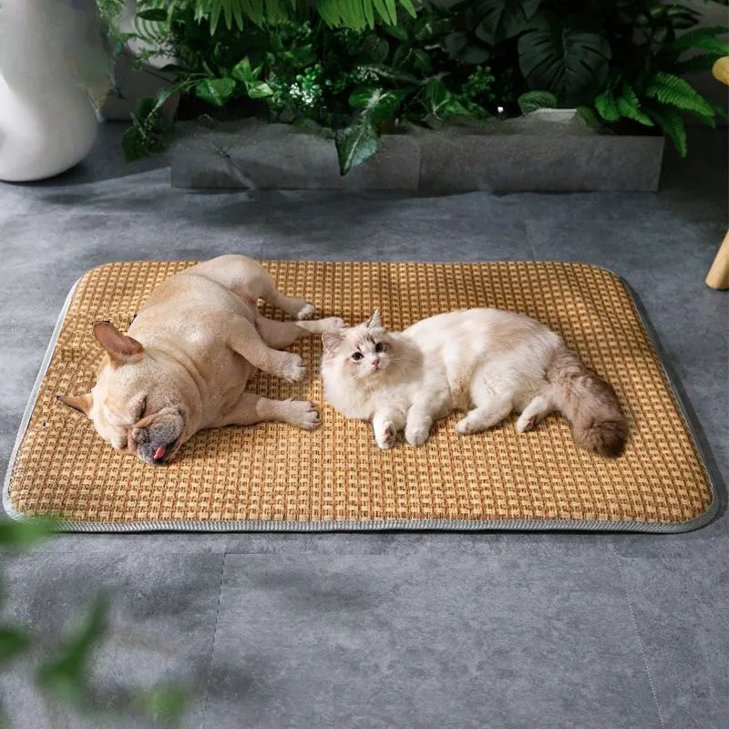 Kühlmatte für Haustiere, gewebt, atmungsaktiv, für Hunde und Katzen