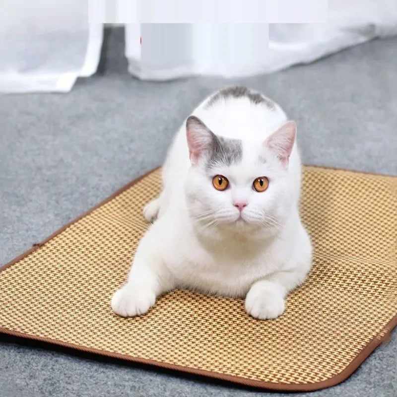 Kühlmatte für Haustiere, gewebt, atmungsaktiv, für Hunde und Katzen