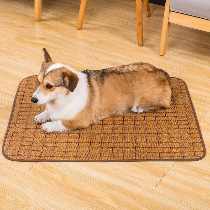 Kühlmatte für Haustiere, gewebt, atmungsaktiv, für Hunde und Katzen